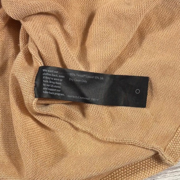 EILEEN FISHER Peach Textured Knit Long Sleeve Sweater Tunic Top XL TG - Picture 8 of 16